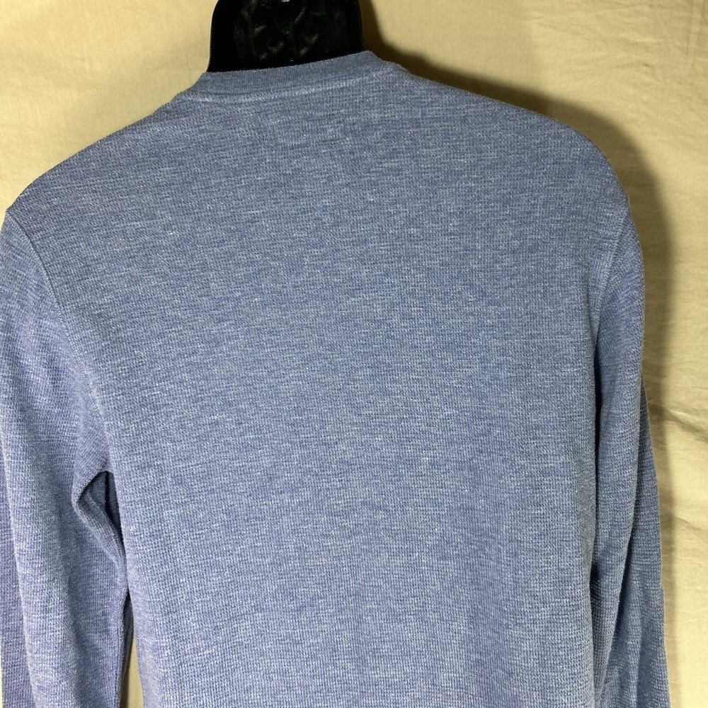 Polo Ralph Lauren Waffle Knit Thermal Shirt Men's Sz L Blue Cotton Pony Logo - Picture 5 of 12